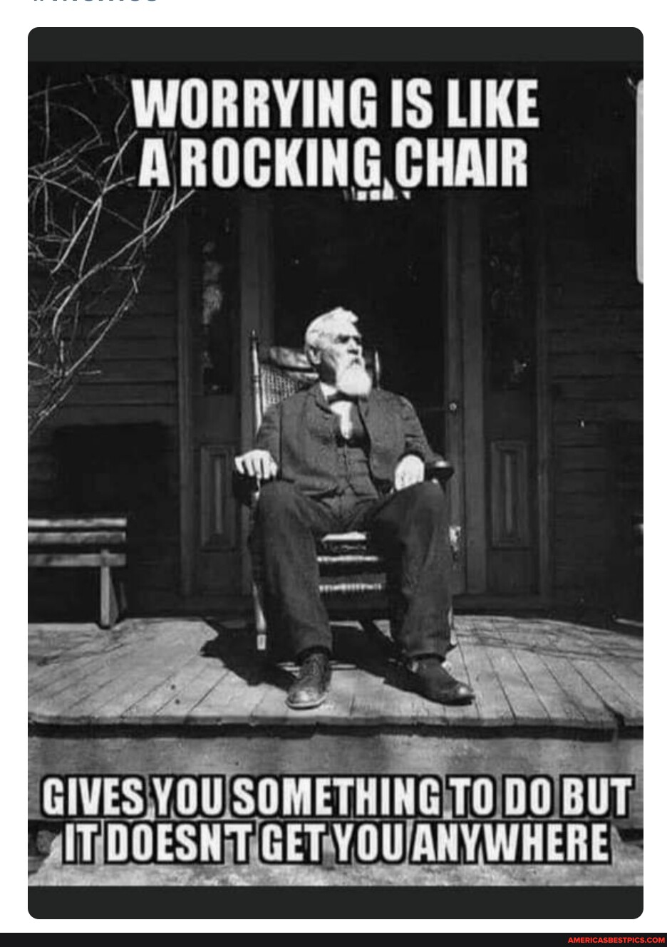 WORRYING IS LIKE /NROCKING,CHAIR VESVOUSOM ITIDOESNiT - America’s best ...