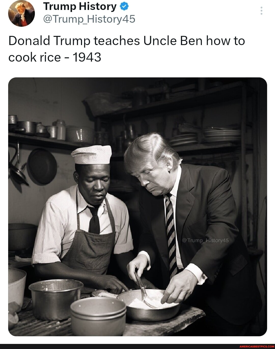 Donald Trump Rice Trump History @Trump History45 Donald Trump teaches Uncle Ben how to ...