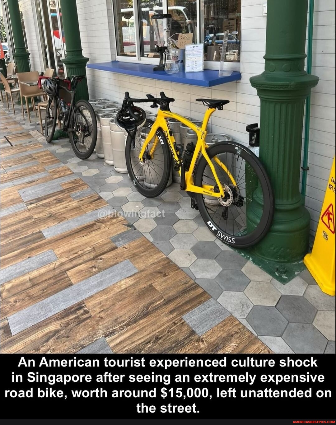 Thoughts? 🚴 #tourists #explore #singapore - An American tourist