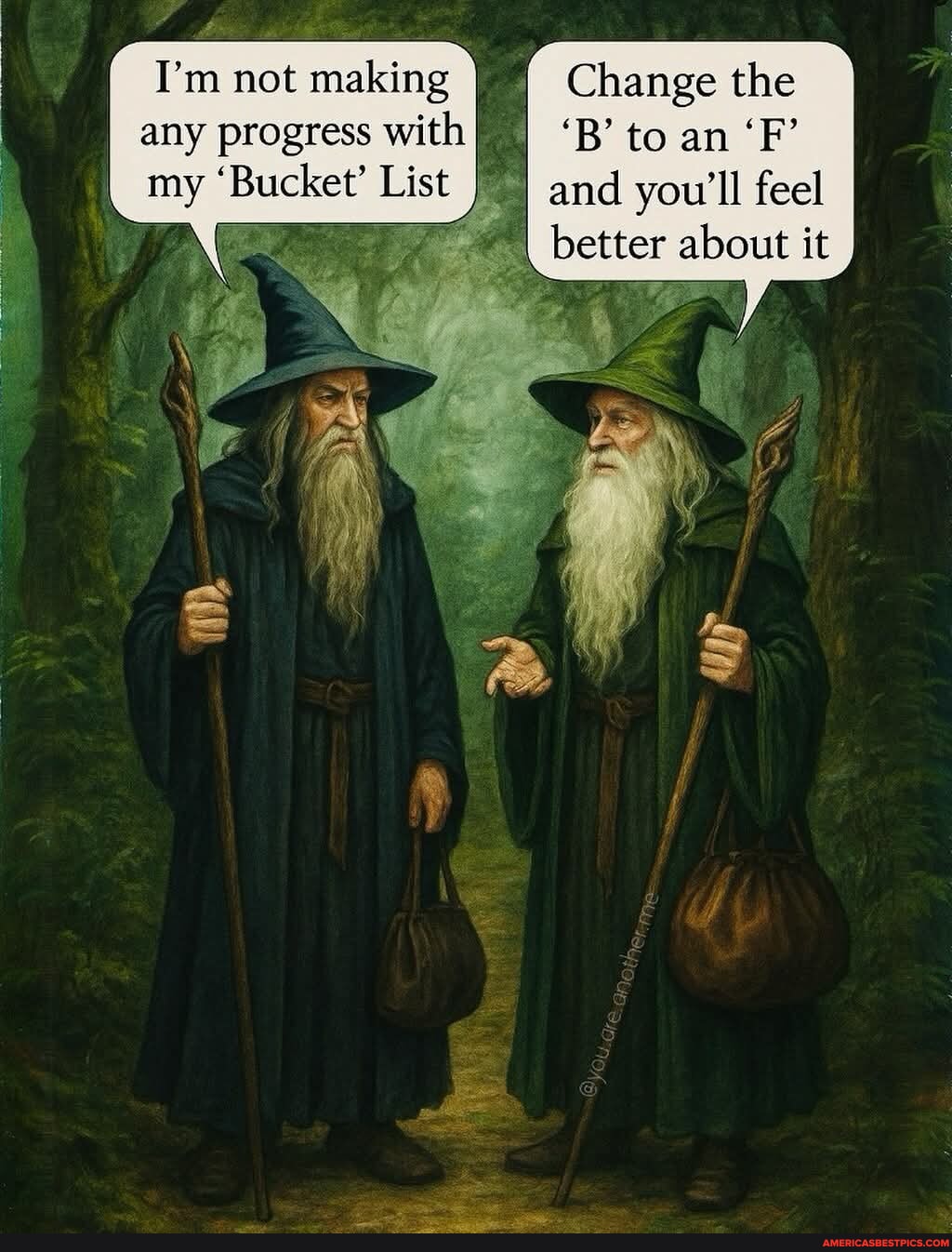 I'm not making Change the any progress with 'B' to an 'F' I my 'Bucket ...
