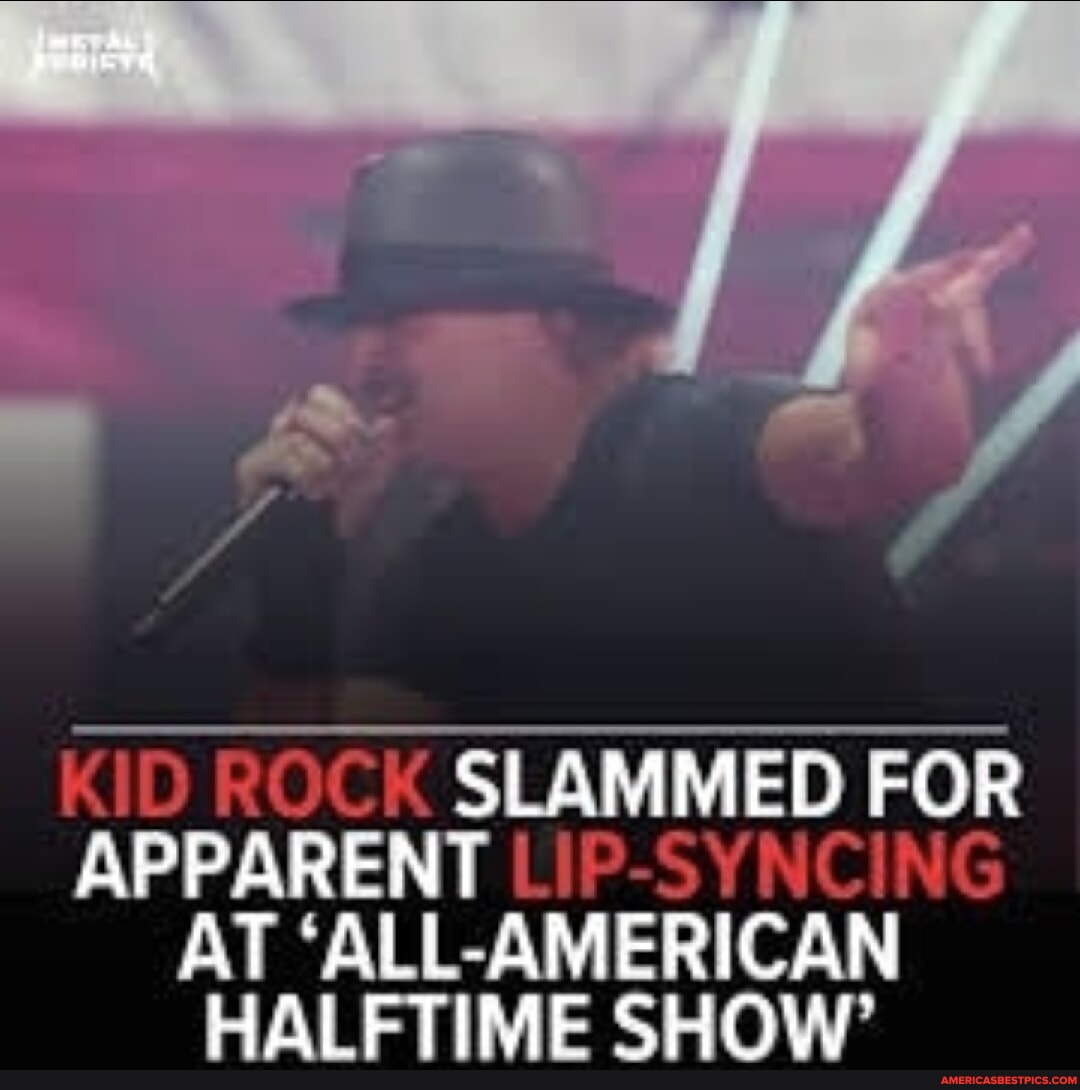 SLAMMED FOR APPARENT AT 'ALL-AMERICAN HALFTIME SHOW' - America’s best ...