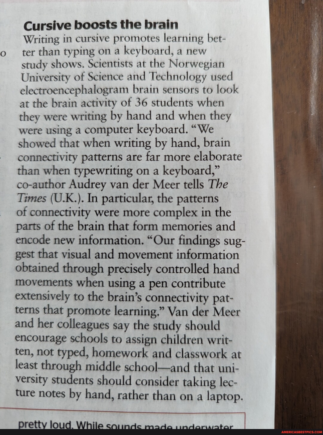 Cursive Brain Cursive boosts the brain Writing in cursive promotes learning bet ter ...