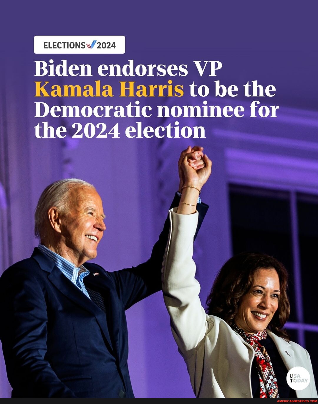 President Joe Biden endorsed Vice President Kamala Harris to take his ...