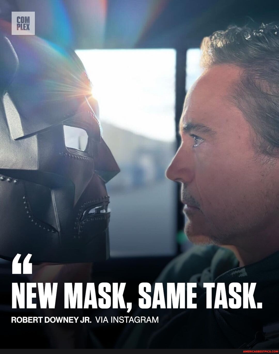 @robertdowneyjr is BACK 🔥 - NEW MASK, SAME TASK. ROBERT DOWNEY JR. VIA ...