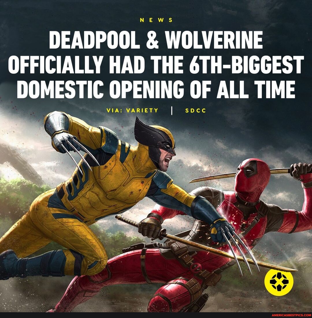 Deadpool & Wolverine continues to break records, becoming the sixth ...